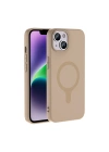 Apple iPhone 14 Kılıf M-Safe Şarj Özellikli Zore Aris Silikon Kapak