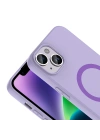 Apple iPhone 14 Kılıf M-Safe Şarj Özellikli Zore Aris Silikon Kapak
