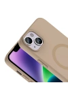 Apple iPhone 14 Kılıf M-Safe Şarj Özellikli Zore Aris Silikon Kapak