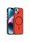 Apple iPhone 14 Kılıf M-Safe Şarj Özellikli Zore Lora PC Kapak