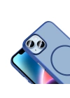 Apple iPhone 14 Kılıf M-Safe Şarj Özellikli Zore Lora PC Kapak