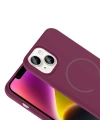 Apple iPhone 14 Kılıf M-safe Şarj Özellikli Zore Meta Kapak