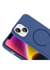Apple iPhone 14 Kılıf M-safe Şarj Özellikli Zore Meta Kapak