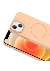 Apple iPhone 14 Kılıf M-safe Şarj Özellikli Zore Ruby Sert Kapak