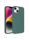 Apple iPhone 14 Kılıf M-safe Wireless Şarj Özellikli Pastel Renk Silikon Zore Plas Kapak