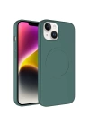 Apple iPhone 14 Kılıf M-safe Wireless Şarj Özellikli Pastel Renk Silikon Zore Plas Kapak