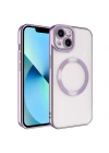 Apple iPhone 14 Kılıf M-safe Wireless Şarj Özellikli Zore Setro Silikon