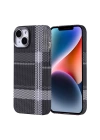 Apple iPhone 14 Kılıf M-safe Şarj Özellikli Karbon Fiber Görünümlü Zore Nekst Kapak