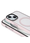 Apple iPhone 14 Kılıf Mat Arka Yüzey Wireless Şarj Özellikli Zore Flet M-safe Kapak