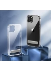 Apple iPhone 14 Kılıf Standlı Şeffaf Silikon Zore L-Stand Kapak