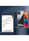 Apple iPhone 14 Kılıf Standlı Şeffaf Silikon Zore L-Stand Kapak