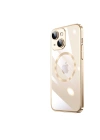 Apple iPhone 14 Kılıf Wireless Şarj Özellikli Sert PC Zore Riksos M-safe Kapak