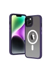 Apple iPhone 14 Kılıf Wireless Şarj Özellikli Zore Hibrit M-safe Kapak