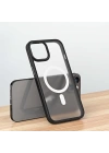 Apple iPhone 14 Kılıf Wireless Şarj Özellikli Zore Hibrit M-safe Kapak