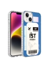 Apple iPhone 14 Plus Kılıf Airbag Kenarlı Renkli Desenli Silikon Zore Elegans Kapak