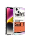 Apple iPhone 14 Plus Kılıf Airbag Kenarlı Renkli Desenli Silikon Zore Elegans Kapak