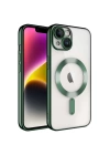 Apple iPhone 14 Plus Kılıf Kamera Korumalı M-safe Wireless Şarj Özellikli Zore Demre Kapak