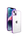 Apple iPhone 14 Plus Kılıf Kamera Korumalı Renkli Çerçeveli Zore Garaj Kapak