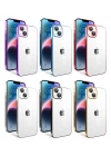 Apple iPhone 14 Plus Kılıf Kamera Korumalı Renkli Çerçeveli Zore Garaj Kapak