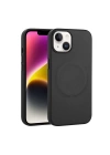 Apple iPhone 14 Plus Kılıf PU Deri M-safe Wireless Şarj Özellikli Zore Derix Kapak