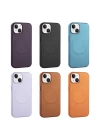 Apple iPhone 14 Plus Kılıf PU Deri M-safe Wireless Şarj Özellikli Zore Derix Kapak