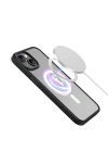 Apple iPhone 14 Plus Kılıf Wireless Şarj Özellikli Zore Hibrit M-safe Kapak