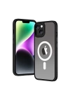 Apple iPhone 14 Plus Kılıf Wireless Şarj Özellikli Zore Hibrit M-safe Kapak