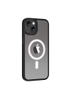 Apple iPhone 14 Plus Kılıf Wireless Şarj Özellikli Zore Hibrit M-safe Kapak