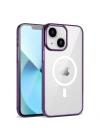 Apple iPhone 14 Plus Kılıf Zore Wireless Şarj Özellikli Pixel M-safe Kapak