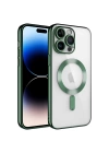 Apple iPhone 14 Pro Kılıf Kamera Korumalı M-safe Wireless Şarj Özellikli Zore Demre Kapak