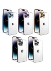 Apple iPhone 14 Pro Kılıf Kamera Korumalı Renkli Çerçeveli Zore Garaj Kapak