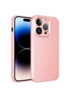 Apple iPhone 14 Pro Kılıf Kamera Korumalı Simli Lüks Zore Koton Kapak