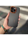 Apple iPhone 14 Pro Kılıf M-safe Şarj Özellikli Karbon Fiber Görünümlü Zore Kamp Kapak