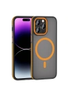 Apple iPhone 14 Pro Kılıf M-safe Şarj Özellikli Mat Görünümlü Zore Ant Kapak