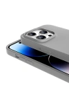 Apple iPhone 14 Pro Kılıf M-safe Şarj Özellikli Sıvı Teknolojili Silinebilir Sert Zore Kivi Kapak