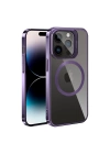 Apple iPhone 14 Pro Kılıf M-safe Şarj Özellikli Standlı Zore Klon Kapak
