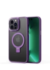 Apple iPhone 14 Pro Kılıf M-safe Wireless Şarj Özellikli Standlı Zore Ting Kapak