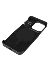 Apple iPhone 14 Pro Kılıf M-safe Şarj Özellikli Mekanizmalı Koku Hazneli Zore Mostar Kapak