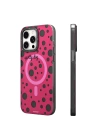 Apple iPhone 14 Pro Kılıf Magsafe Şarj Özellikli Polka Dot Desenli Youngkit Spots Serisi Kapak