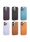 Apple iPhone 14 Pro Kılıf PU Deri M-safe Wireless Şarj Özellikli Zore Derix Kapak
