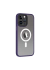 Apple iPhone 14 Pro Kılıf Wireless Şarj Özellikli Zore Hibrit M-safe Kapak