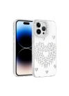 Apple iPhone 14 Pro Max Kılıf Damla Taşlı Zore Rivas Sert PC Kapak