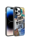 Apple iPhone 14 Pro Max Kılıf Desenli Zore Dragon Sert Kapak