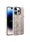 Apple iPhone 14 Pro Max Kılıf Desenli Zore Silver Sert Kapak