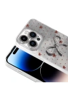 Apple iPhone 14 Pro Max Kılıf Kamera Korumalı Figürlü Zore Ponti Silikon Kapak
