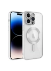 Apple iPhone 14 Pro Max Kılıf Kamera Korumalı M-safe Wireless Şarj Özellikli Zore Demre Kapak