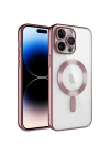 Apple iPhone 14 Pro Max Kılıf Kamera Korumalı M-safe Wireless Şarj Özellikli Zore Demre Kapak