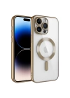 Apple iPhone 14 Pro Max Kılıf Kamera Korumalı M-safe Wireless Şarj Özellikli Zore Demre Kapak