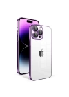 Apple iPhone 14 Pro Max Kılıf Kamera Korumalı Renkli Çerçeveli Zore Garaj Kapak