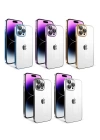 Apple iPhone 14 Pro Max Kılıf Kamera Korumalı Renkli Çerçeveli Zore Garaj Kapak